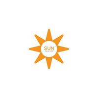 conception de modèle de logo soleil vector illustration icône