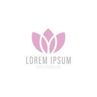création vectorielle de logo de fleur de lotus. vecteur