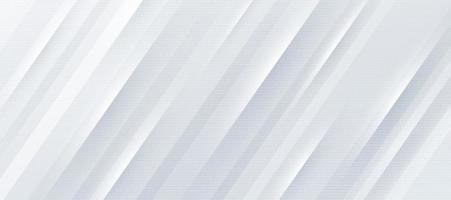 fond dégradé blanc et gris clair avec des lignes de rayures diagonales dynamiques et une texture en demi-teinte. conception de bannière de modèle moderne et simple. concept de luxe et d'élégance. illustration vectorielle vecteur