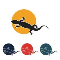 logo animal lézard vecteur