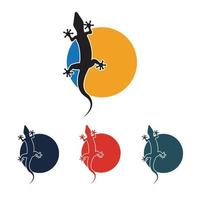 logo animal lézard vecteur