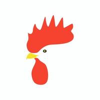 logo tête de coq comme icône vecteur