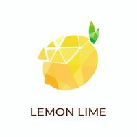 logo vectoriel de citron abstrait dans un style géométrique attrayant