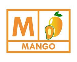 illustration de modèle de logo de conception de mangue vecteur