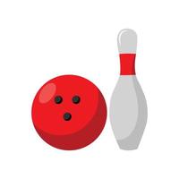 ceci est une icône d'équipement de bowling vecteur