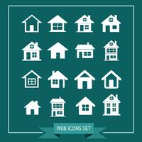 House Icon Real Estate Set pour le site web vecteur