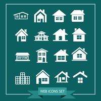 House Icon Real Estate Set pour le site web vecteur