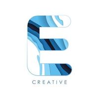 logo e lettre design avec polices et lettres créatives. vecteur