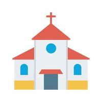 icône de vecteur d'église qui convient au travail commercial et la modifie ou la modifie facilement