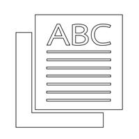 icône de page signe Illustration vecteur