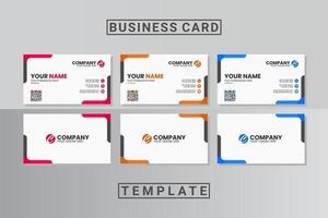 modèle de carte de visite professionnelle moderne vecteur