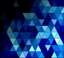 Fond de mosaïque grille bleue, Modèles de conception créative vecteur