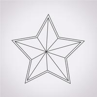 signe symbole icône étoile vecteur