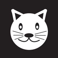 Signe de symbole icône chat vecteur