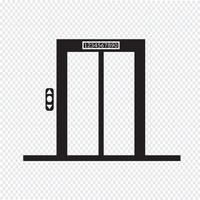symbole d&#39;icône d&#39;ascenseur vecteur