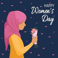 bannière, affiche, carte de la journée internationale de la femme. conception de concept de féminisme