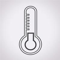 Thermomètre icône symbole signe vecteur