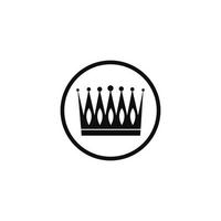 royal roi reine princesse couronne vecteur icône éléments logo fond
