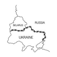 la russie et la biélorussie isolement mondial vecteur