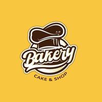 emblème du logo de la boulangerie vecteur