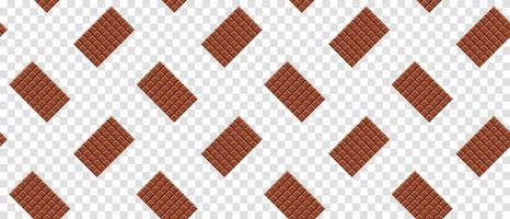 modèle sans couture de dessert de cacao de barre de chocolat. modèle sans couture de barre de chocolat. illustration vectorielle vecteur