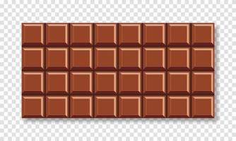 barre de chocolat au lait fond isolé. illustration vectorielle vecteur