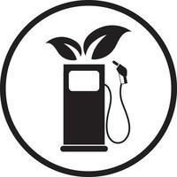symbole de la station-service éco-carburant. vecteur