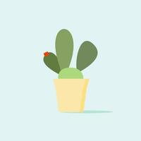 cactus, icône plate de plante du désert, signe vectoriel, pictogramme coloré de cactus. symbole, illustration de logo. conception de style plat vecteur