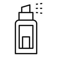 icône de ligne de déodorant vecteur
