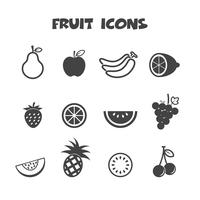 symbole d&#39;icônes de fruits