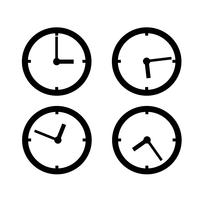 Signe symbole icône horloge vecteur