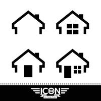 Signe de symbole icône maison vecteur