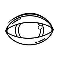 ligne oeil humain à l&#39;icône de vision optique vecteur