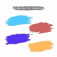 collection aquarelle splash vecteur