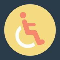 concepts de handicap à la mode vecteur