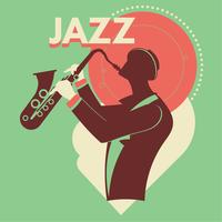 Art abstrait de jazz pour affiche vecteur