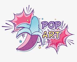 Pop art drôles de dessins animés vecteur