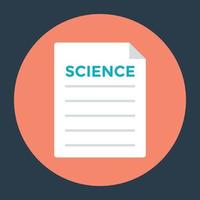 concepts de documents scientifiques vecteur