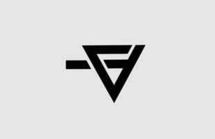 icône du logo alphabet v lettre avec la conception de la ligne. modèle blanc et noir pour les entreprises et les entreprises vecteur