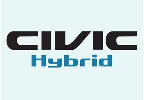 Honda Civic hybride vecteur