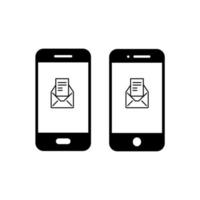 icône de téléphone intelligent. conception plate d'icône de téléphone portable. vecteur