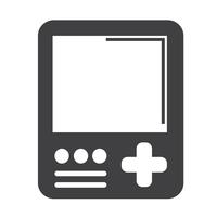Icône de la console de jeu portable vecteur