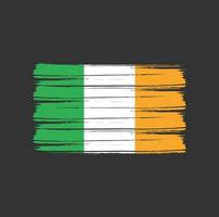 brosse drapeau irlande vecteur