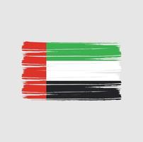 brosse drapeau des emirats arabes unis vecteur