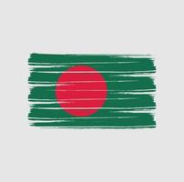 brosse drapeau bangladesh vecteur