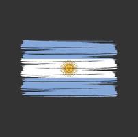 brosse drapeau argentine vecteur