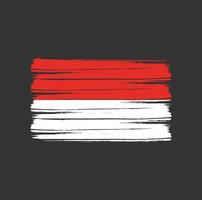 brosse drapeau indonésie vecteur