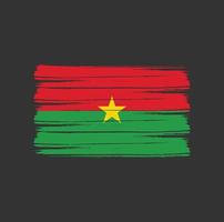 brosse drapeau burkina faso vecteur