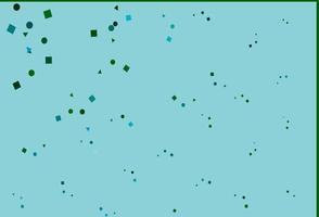 texture vecteur bleu clair et vert dans un style poly avec des cercles, des cubes.
