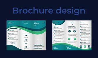 conception de modèle de brochure entreprise créative et nouveau design. vecteur